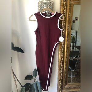 Staud “Dee” Top Elegant Burgundy Sleeveless Size Xs $250